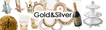 ゴールド＆シルバーの大人っぽくゴージャスなパーティーグッズ