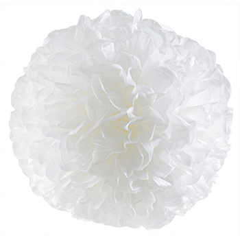 【fabric mie(ファブリックミー)】 フラワーポム ペーパーポンポン 40cm ホワイト